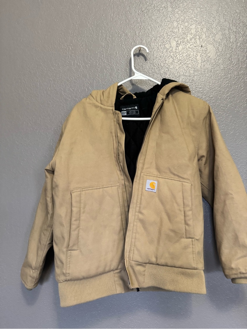 Carhartt Kids' Tan Hooded Work Jacket